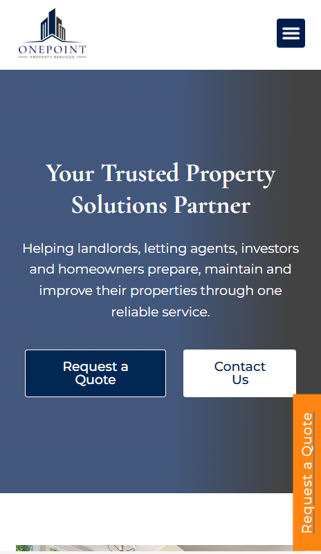 Onpoint Property Services website screenshot