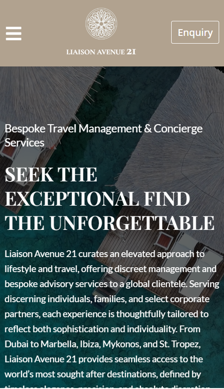 Liaison Avenue 21 website screenshot